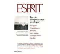Esprit - Face à l'impuissance publique Février 2013 - Collectif - Esprit - broché - Revue