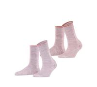ESPRIT Femme Allover Stripe Multipack W So Coton Fantaisie Chaussettes, Multicolore Pink Red 0230, 39-42 EU