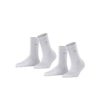 ESPRIT Basic Easy Multipack W So coton unies lot de 2 paires, Chaussettes Femme, Blanc White 2000, 35-38