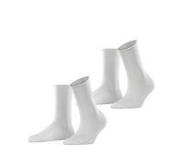 ESPRIT Basic Pure Multipack W So coton unies lot de 2 paires, Chaussettes Femme, Blanc White 2000, 39-42