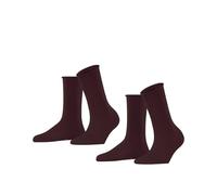 ESPRIT Femme Basic Pure Multipack W So Coton Unies Chaussettes, Rouge Shadow Red 8138, 35-38 EU