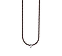 Esprit Femme Chaîne Cuir Marron Argent Charms Chaîne 75 CM ESNL92070B750