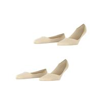 ESPRIT Cotton Invisible Multipack W In fines unies lot de 2 paires, Chaussettes invisibles Femme, Beige Cream 4011, 39-42