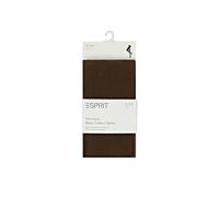 ESPRIT Cotton W Ti opaques unis 1 paire, Collants Femme, Marron Dark Brown 5230, 38-40