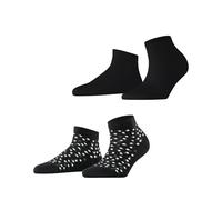 ESPRIT Femme Eclipse Dots Multipack W Sn Coton Fantaisie Chaussettes, Noir Black 0050, 39-42 EU