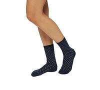 ESPRIT Fine Dot Multipack W So coton fantaisie lot de 2 paires, Chaussettes Femme, Bleu Marine 6120, 35-38