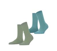 ESPRIT Femme Fine Dot Multipack W So Coton Fantaisie Chaussettes, Multicolore Green Grey 0060, 35-38 EU