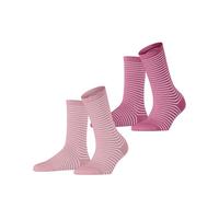 ESPRIT femme Fine Line 2-Pack chaussettes coton respirant
