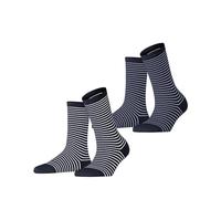 ESPRIT Fine Line Multipack W So coton fantaisie lot de 2 paires, Chaussettes Femme, Multicolore Blau 0040, 39-42