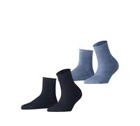 ESPRIT Femme Fine Mesh Multipack W Sso Coton Unies Chaussettes, Bleu Blue Navy 0040, 39-42 EU