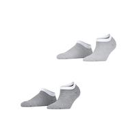 ESPRIT Fine Stripe Multipack W Sn coton fantaisie lot de 2 paires, Chaussettes basses Femme, Multicolore Black Grey 0010, 39-42