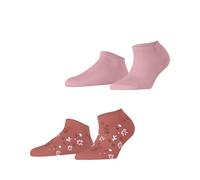ESPRIT Spring Flowers Multipack W Sn coton fantaisie lot de 2 paires, Chaussettes basses Femme, Rose Mix 0070, 39-42