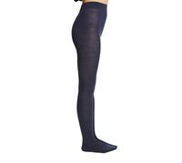 ESPRIT Plain W Ti coton laine unis 1 paire, Collants Femme, Bleu Navy Melange 6127-O, 36-38