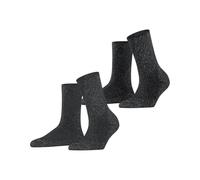 ESPRIT Femme Shimmer Multipack W So Coton Fantaisie Chaussettes, Gris Dark Grey 0050, 39-42 EU