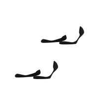 ESPRIT Solid Low Double Pack W In coton unies lot de 2 paires, Chaussettes invisibles Femme, Noir Black 3000, 39-42