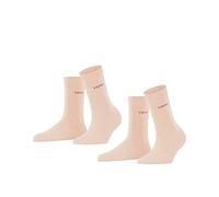 ESPRIT Uni 2-Pack W SO coton unies lot de 2 paires, Chaussettes Femme, Rose (Orchid 8985), 35-38
