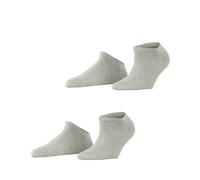 ESPRIT Uni Multipack W Sn coton unies lot de 2 paires, Chaussettes basses Femme, Gris Grey/Red 3821, 35-38
