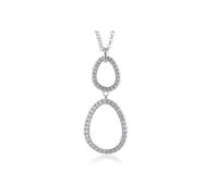 Esprit Femmes Collier 925 argent Argent Brilliance ESNL92449A420