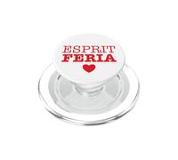 Esprit Feria Coeur Rouge et Blanc Humour Bandas du Sud Ouest PopSockets PopGrip pour MagSafe