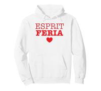 Esprit Feria Coeur Rouge et Blanc Humour Bandas du Sud Ouest Sweat à Capuche