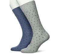 ESPRIT Fine Dot 2-Pack, Chaussettes Homme, Coton Biologique, Multicolore (Sortiment 40), 39-42 (Lot De 2)