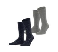 ESPRIT Fine Dot Multipack M So coton fantaisie 2 paires, Chaussettes Homme, Multicolore Blue Grey 0210, 43-46
