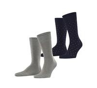 ESPRIT Fine Dot Multipack M So coton fantaisie lot de 2 paires, Chaussettes Homme, Multicolore Blau Grau 0120, 43-46