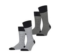 ESPRIT Fine Line 2-Pack M So coton fantaisie 2 paires, Chaussettes Homme, Multicolore Sortiment 0050, 39-42