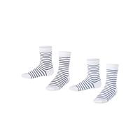 ESPRIT Fine Line Multipack K So coton fantaisie lot de 2 paires, Chaussettes Mixte enfant, Multicolore Weiß 0020, 27-30