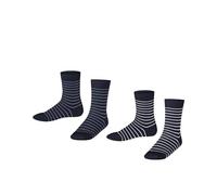 ESPRIT Fine Line Multipack K So coton fantaisie lot de 2 paires, Chaussettes Mixte enfant, Multicolore Blau 0040, 31-34