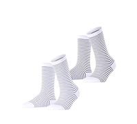 ESPRIT Fine Line Multipack W So coton fantaisie lot de 2 paires, Chaussettes Femme, Multicolore Blue Grey 0110, 35-38