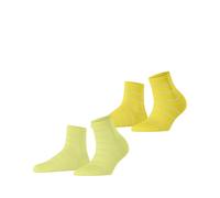ESPRIT Fine Line Multipack W Sso coton fantaisie lot de 2 paires, Chaussettes Femme, Jaune Sortiment 0080, 35-38