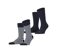 ESPRIT Fine Stripe Multipack M So coton fantaisie lot de 2 paires, Chaussettes Homme, Bleu Space Blue 6116, 39-42