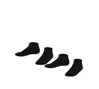 ESPRIT Foot Logo Multipack K Sn coton unies lot de 2 paires, Chaussettes basses Mixte enfant, Noir Black 3000, 35-38