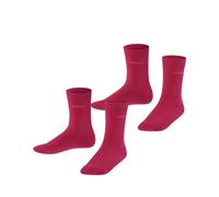 ESPRIT Foot Logo Multipack K So coton unies lot de 2 paires, Chaussettes Mixte enfant, Rouge Scarlet 8859, 27-30