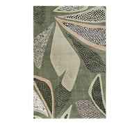 Esprit Home Tapis de couloir, à poils courts et doux, moderne, idéal pour le salon et la chambre à coucher, très facile d'entretien, Hazel (160 x 225 cm, gris/vert)
