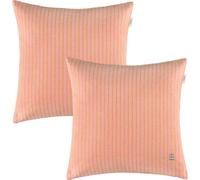 ESPRIT Housse de coussin décoratif FUN STRIPE-2 Rose 38 x 38 cm - 2 paires
