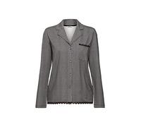ESPRIT Imprimé Dentelle en Coton Sus S.Shirt_a_l Haut de Pijama, Noir 3, 40 Femme