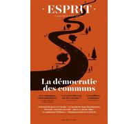 Edouard Jourdain – Esprit – La démocratie des communs – Juin 2022 – Broché