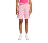 ESPRIT Mit Gürtel, Bermudes Shorts, Rose Pastel, 36 Femme