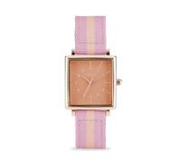 ESPRIT Montre pour femme Rayures en acier inoxydable textile H.88875184