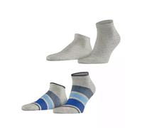 ESPRIT Multi Stripe 2-Pack M Sn coton fantaisie 2 paires, Chaussettes basses Homme, Gris Storm Grey 3820, 39-42