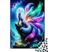 Esprit Mythique Fox 1000 Pièce Papier Écologique Puzzle Classique Collecteurs Jeu Stimulant Décompression Cadeaux 52x38cm/1000pcs