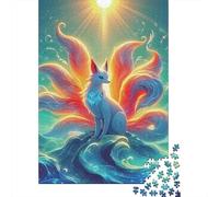 Esprit Mythique Fox Puzzle 1000 Pièces Adultes Animaux Puzzles 1000 Pièces Défi Jouet Décor À La Maison 70x50cm/1000pcs