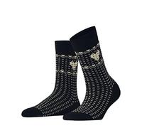 ESPRIT Norwegian Heart W So Coton Fantaisie Chaussettes, Bleu Marine 6120, 35-38 Femme