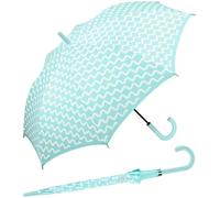 Esprit Parapluie long AC Gradient Stripes, bleu clair, gris, 105 cm
