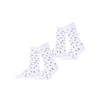 ESPRIT Petite Flowers 2-Pack W SO viscose motif fantaisie lot de 2 paires, Chaussettes Femme, Blanc (White 2000), 35-38