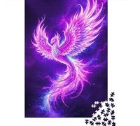 Esprit Phoenix Violet Puzzle 1000 Pièces Adultes Animaux Puzzles 1000 Pièces Peinture Art Cadeau 38x26cm/1000pcs
