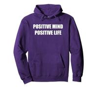 Esprit Positif Vie Positive Sweat à Capuche, Unisexe pour Adultes, Violet, M