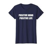 Esprit Positif Vie Positive T-Shirt, Femme, Bleu Marine, M